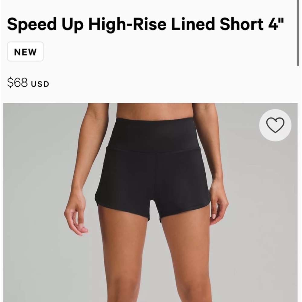 Black High-Rise Lined Women's Shorts